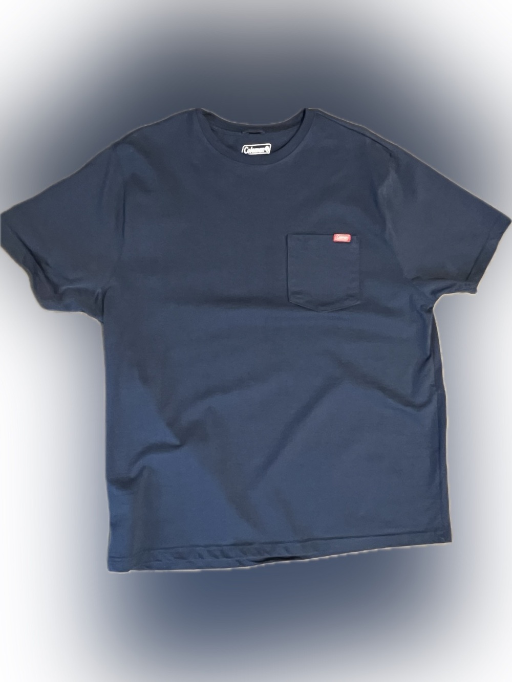 Men’s Coleman Blue Short Sleeve Pocket Tee Short Sleeve T-shirt Top Shirt Casual